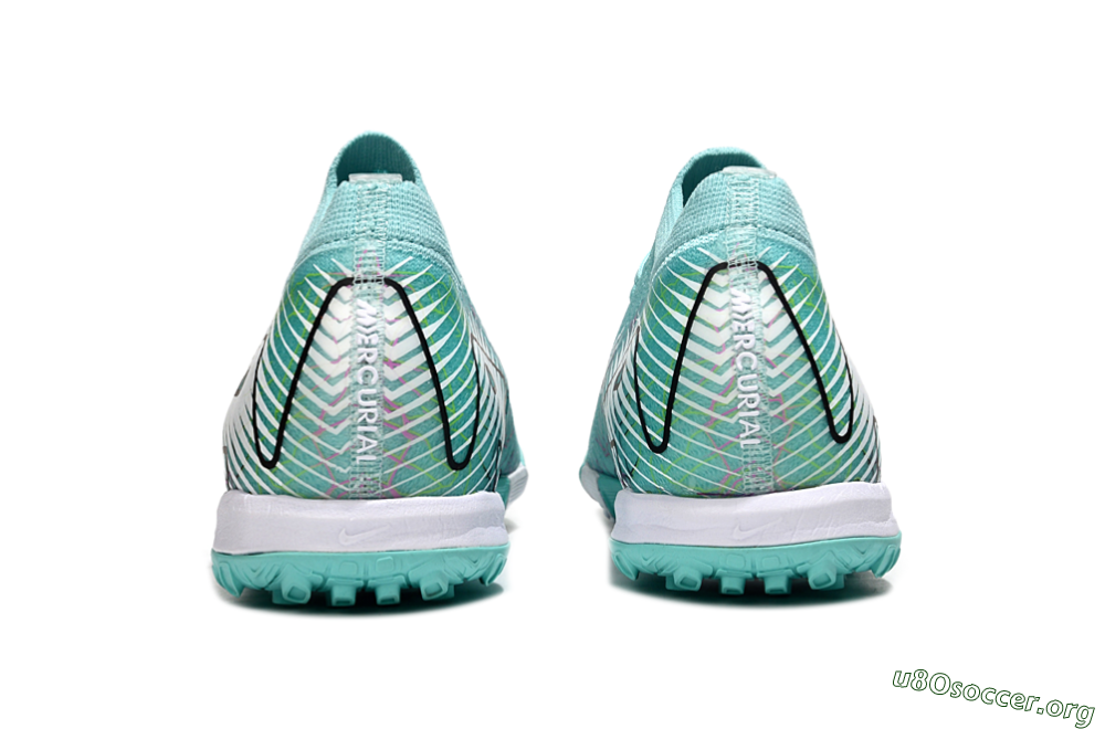 Nike Air Zoom Mercurial Vapor 16 Elite TF Football Shoes - Jade/Black/White 5