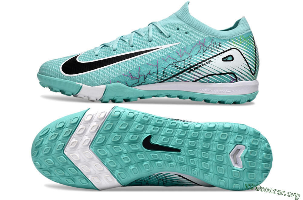 Nike Air Zoom Mercurial Vapor 16 Elite TF Football Shoes - Jade/Black/White 1