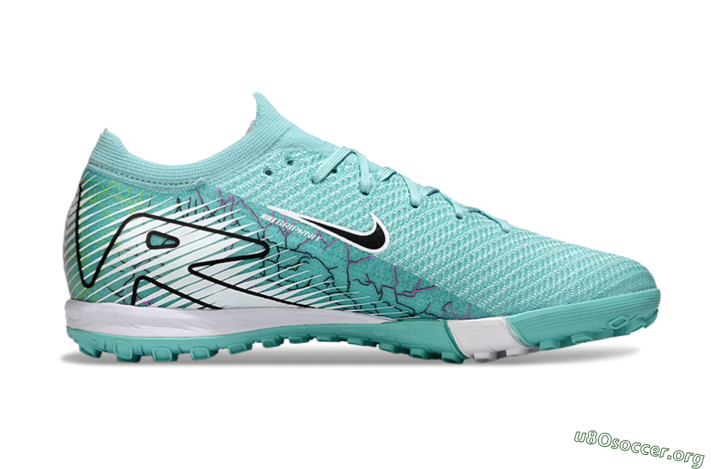 Nike Air Zoom Mercurial Vapor 16 Elite TF Football Shoes - Jade/Black/White 7