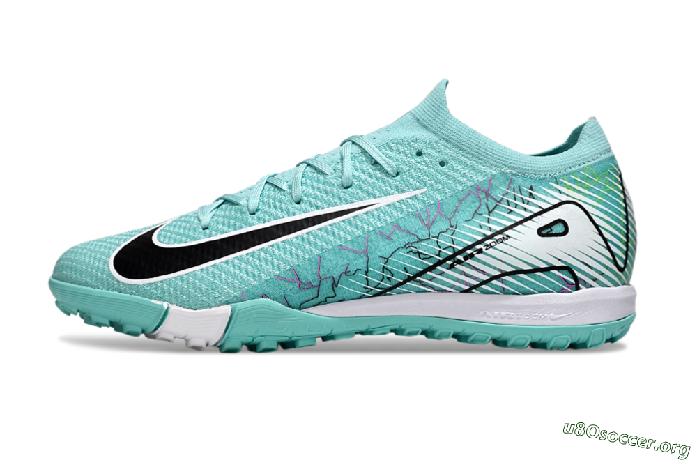 Nike Air Zoom Mercurial Vapor 16 Elite TF Football Shoes - Jade/Black/White 3