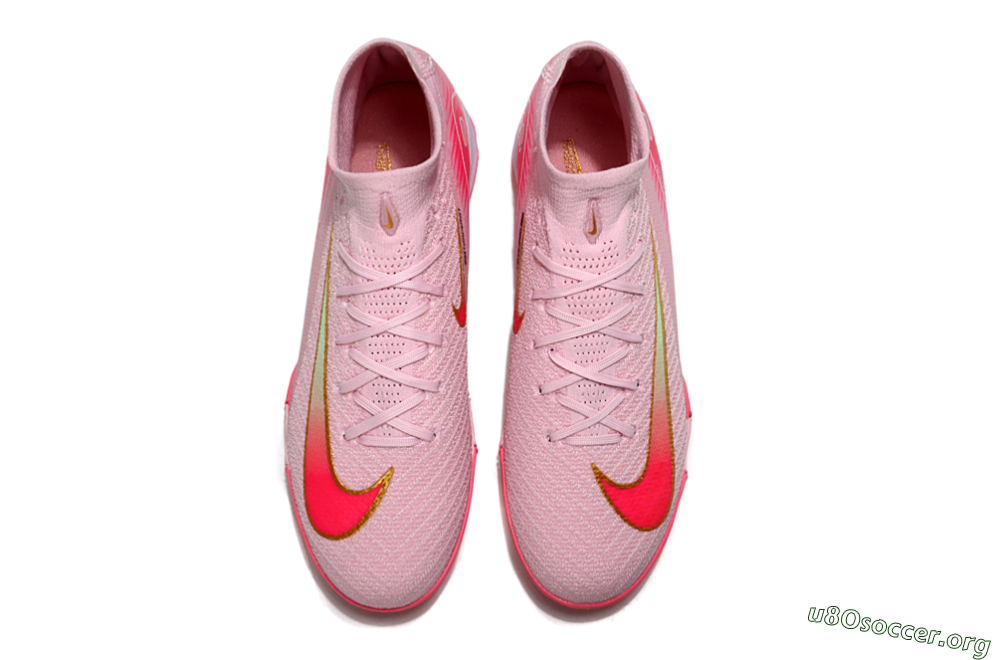 Nike Air Zoom Mercurial Superfly 10 Elite TF Football Shoes - Pink/Red/Gold 4