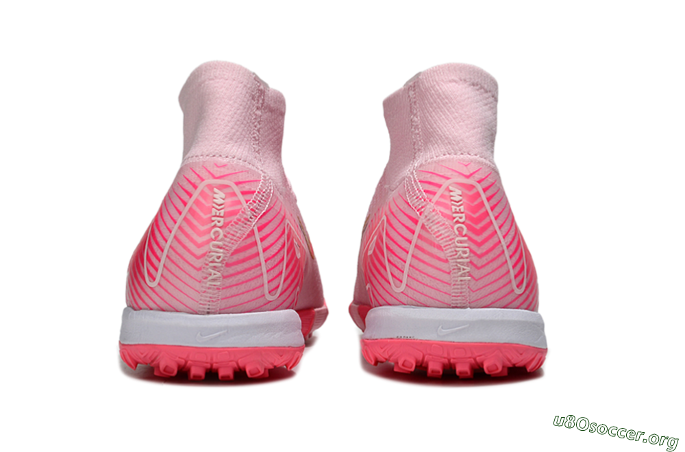 Nike Air Zoom Mercurial Superfly 10 Elite TF Football Shoes - Pink/Red/Gold 5