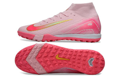 Nike Air Zoom Mercurial Superfly 10 Elite TF Football Shoes - Pink/Red/Gold