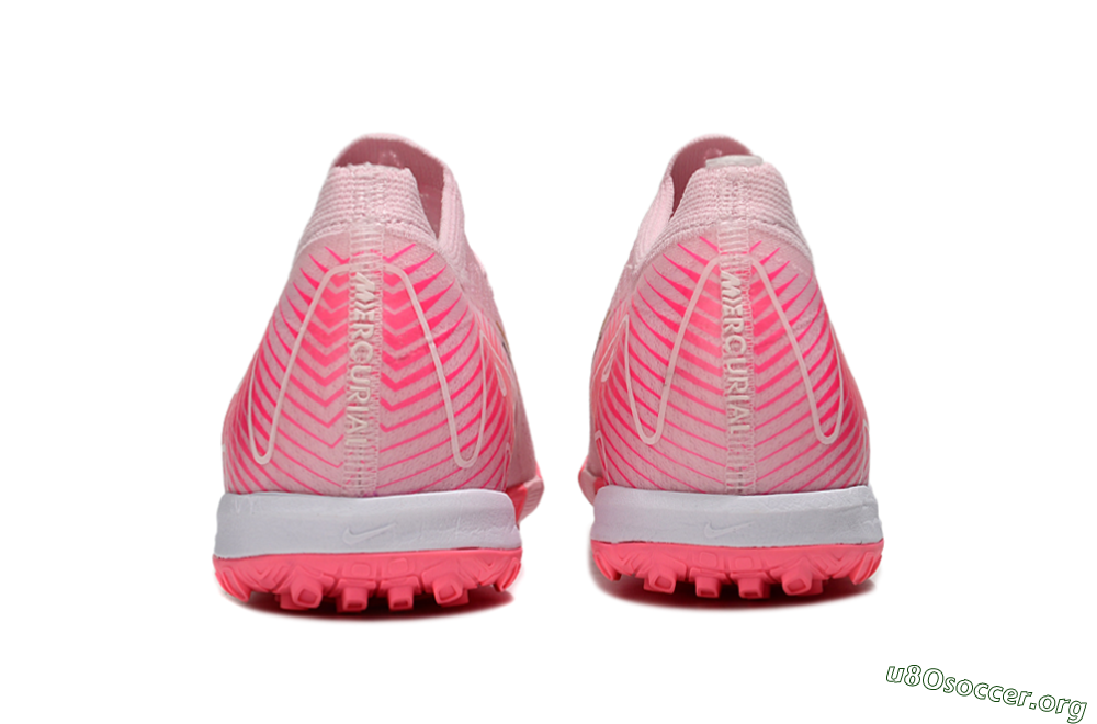 Nike Air Zoom Mercurial Vapor 16 Elite TF Football Shoes - Pink/Gold/White 5