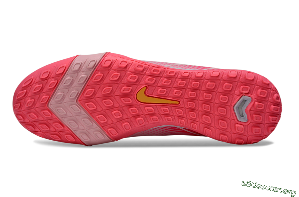 Nike Air Zoom Mercurial Vapor 16 Elite TF Football Shoes - Pink/Gold/White 6