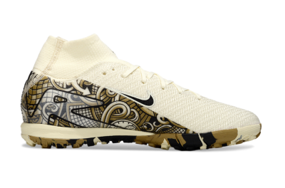 Nike Air Zoom Mercurial Superfly 10 Elite TF Football Shoes - Beige/Black/Brown