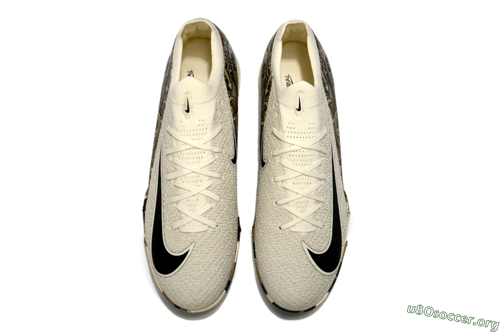 Nike Air Zoom Mercurial Vapor 16 Elite TF Football Shoes - Beige/Black/Brown 4