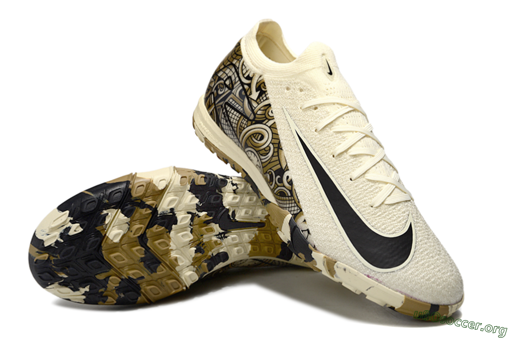 Nike Air Zoom Mercurial Vapor 16 Elite TF Football Shoes - Beige/Black/Brown 0