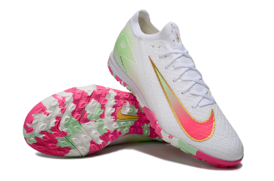 Nike Air Zoom Mercurial Vapor 16 Elite TF Football Shoes - White/Red/Gold