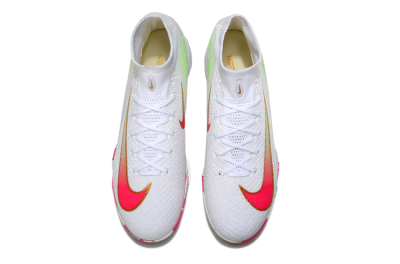 Nike Air Zoom Mercurial Superfly 10 Elite TF Football Shoes - White/Red/Gold