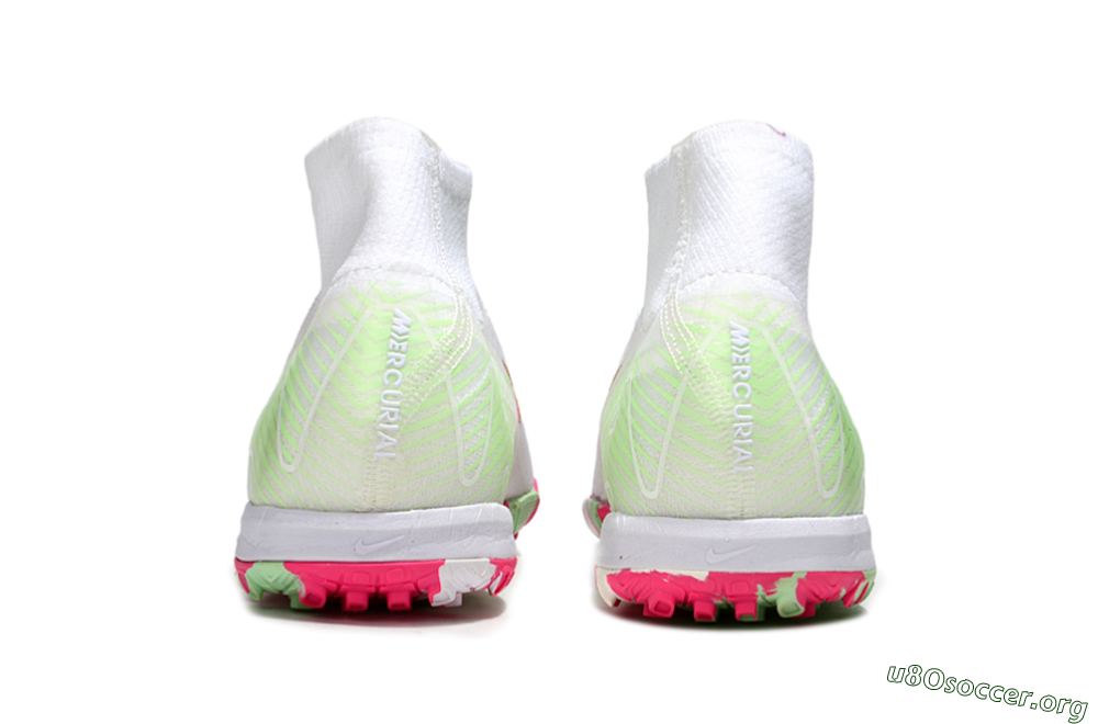 Nike Air Zoom Mercurial Superfly 10 Elite TF Football Shoes - White/Red/Gold 5
