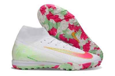 Nike Air Zoom Mercurial Superfly 10 Elite TF Football Shoes - White/Red/Gold