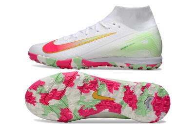 Nike Air Zoom Mercurial Superfly 10 Elite TF Football Shoes - White/Red/Gold