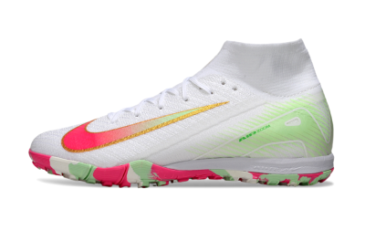 Nike Air Zoom Mercurial Superfly 10 Elite TF Football Shoes - White/Red/Gold