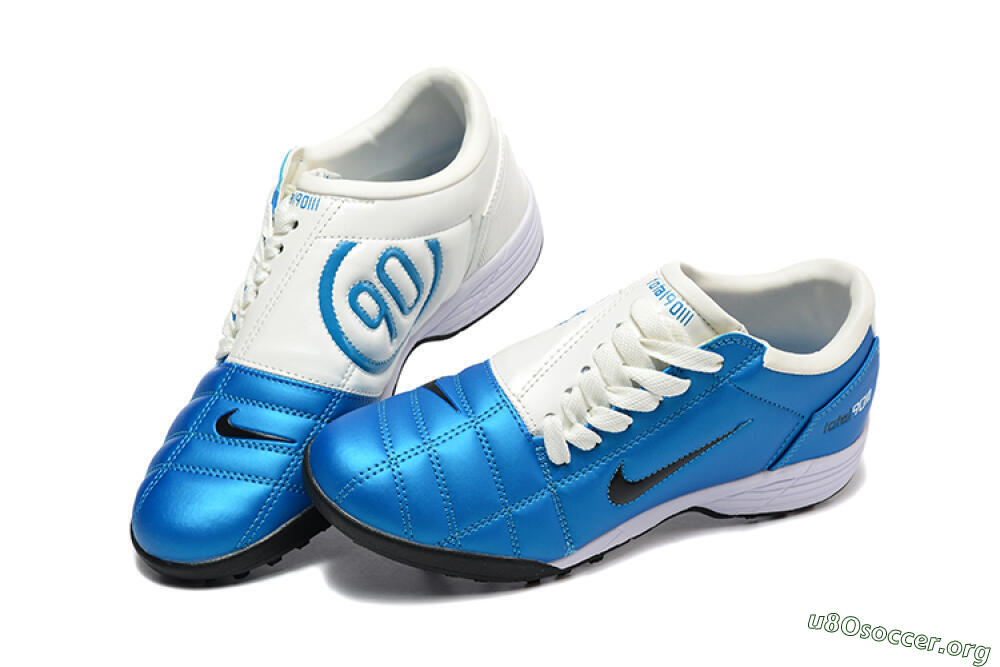 Nike Total 90 III TF Football Shoes - Blue/Black/White 6