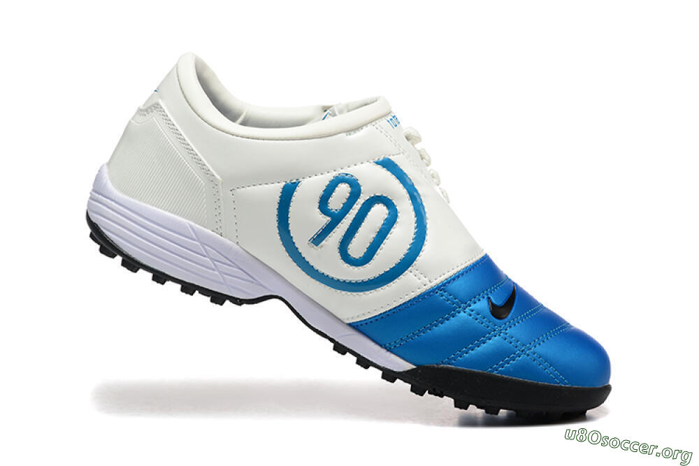 Nike Total 90 III TF Football Shoes - Blue/Black/White 7