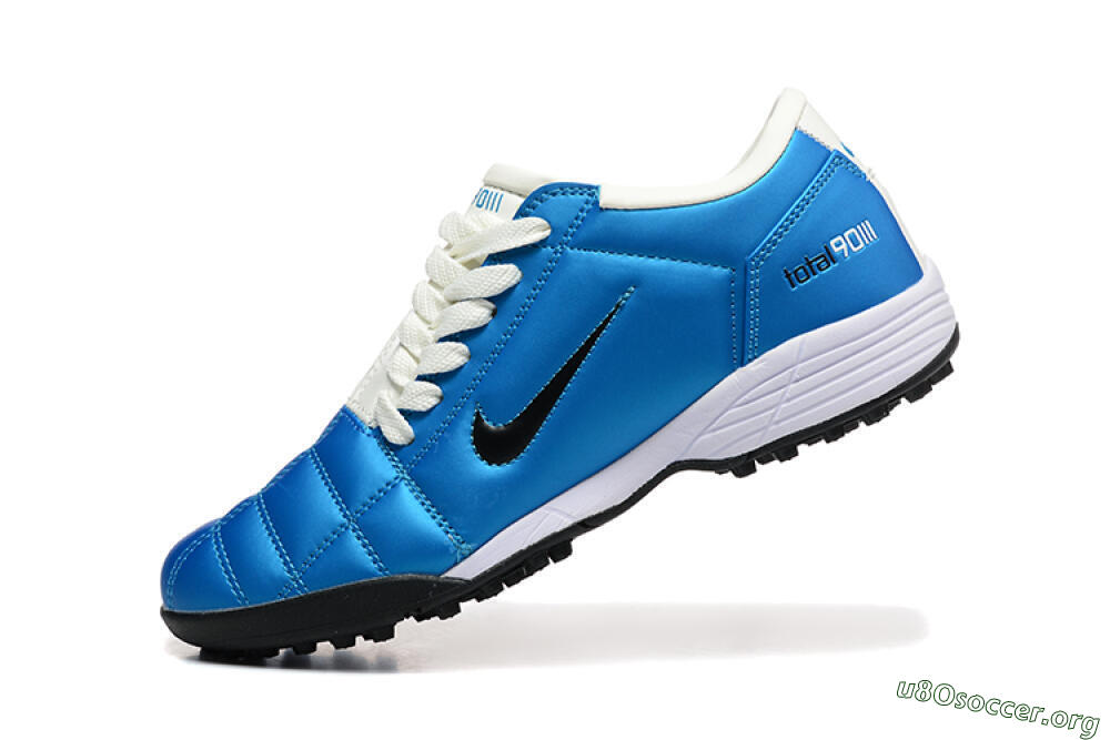 Nike Total 90 III TF Football Shoes - Blue/Black/White 8