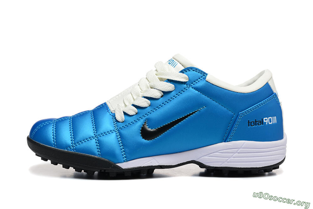 Nike Total 90 III TF Football Shoes - Blue/Black/White 3