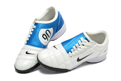 Nike Total 90 III TF Football Shoes - Beige/Black/Blue