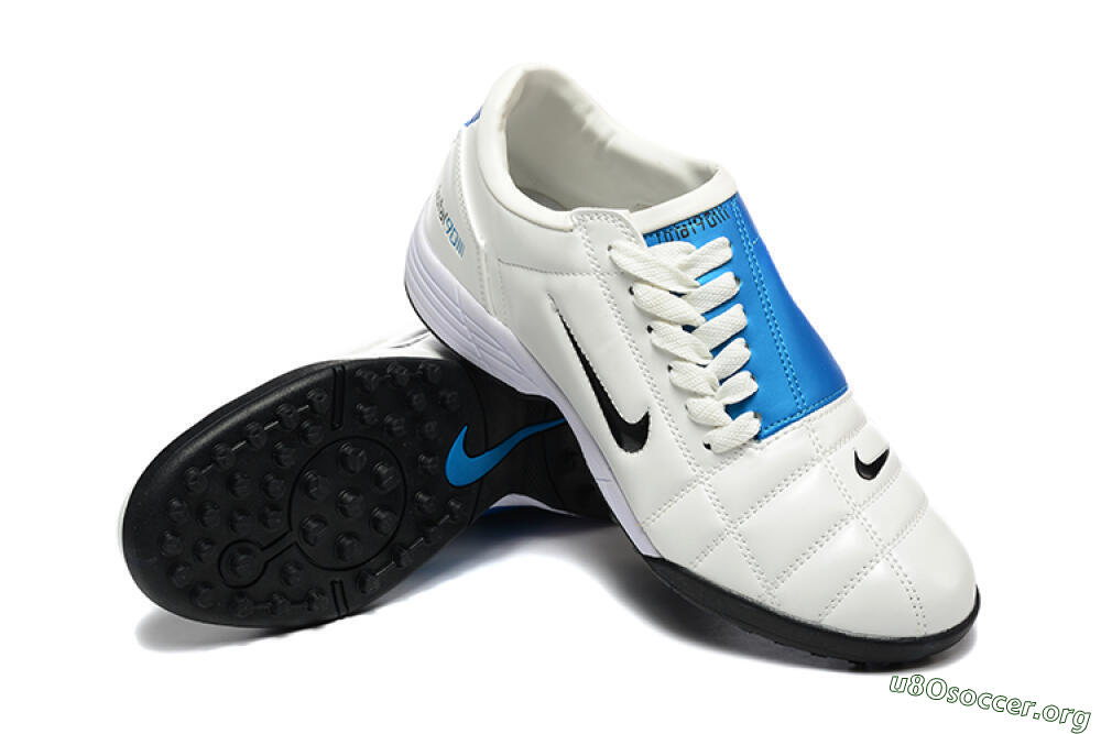 Nike Total 90 III TF Football Shoes - Beige/Black/Blue 4