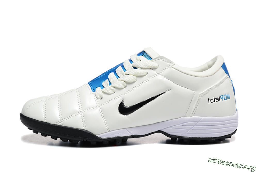Nike Total 90 III TF Football Shoes - Beige/Black/Blue 3