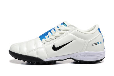 Nike Total 90 III TF Football Shoes - Beige/Black/Blue