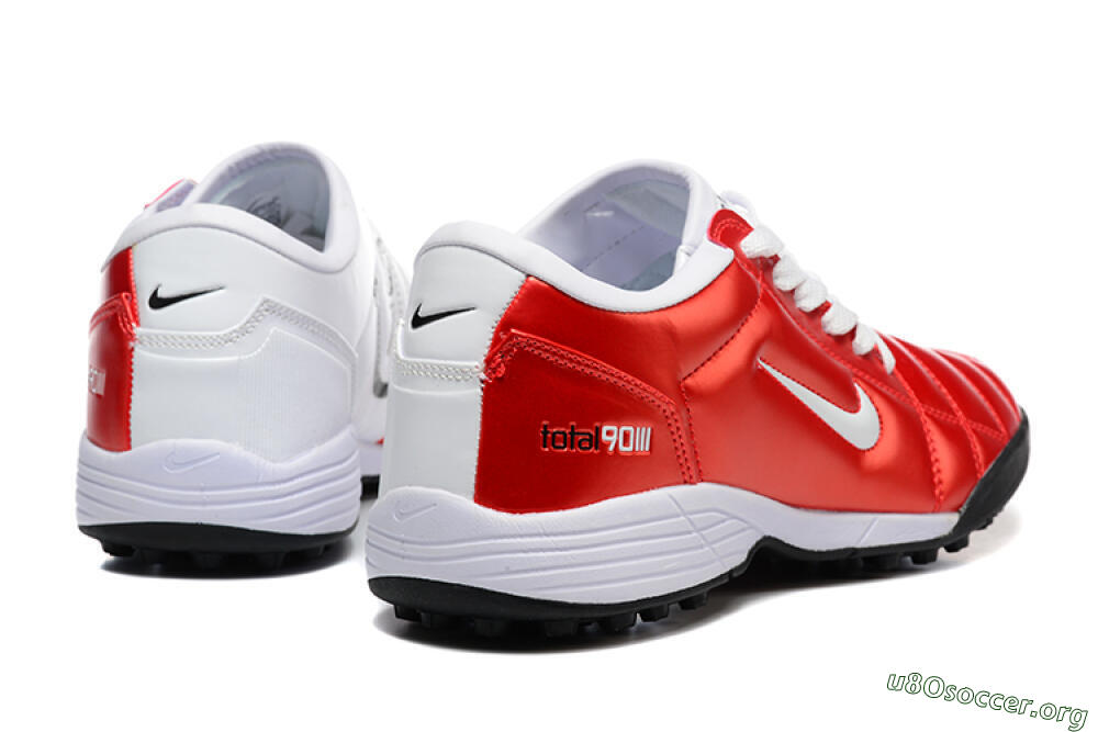 Nike Total 90 III TF Football Shoes - Red/White/Black 9