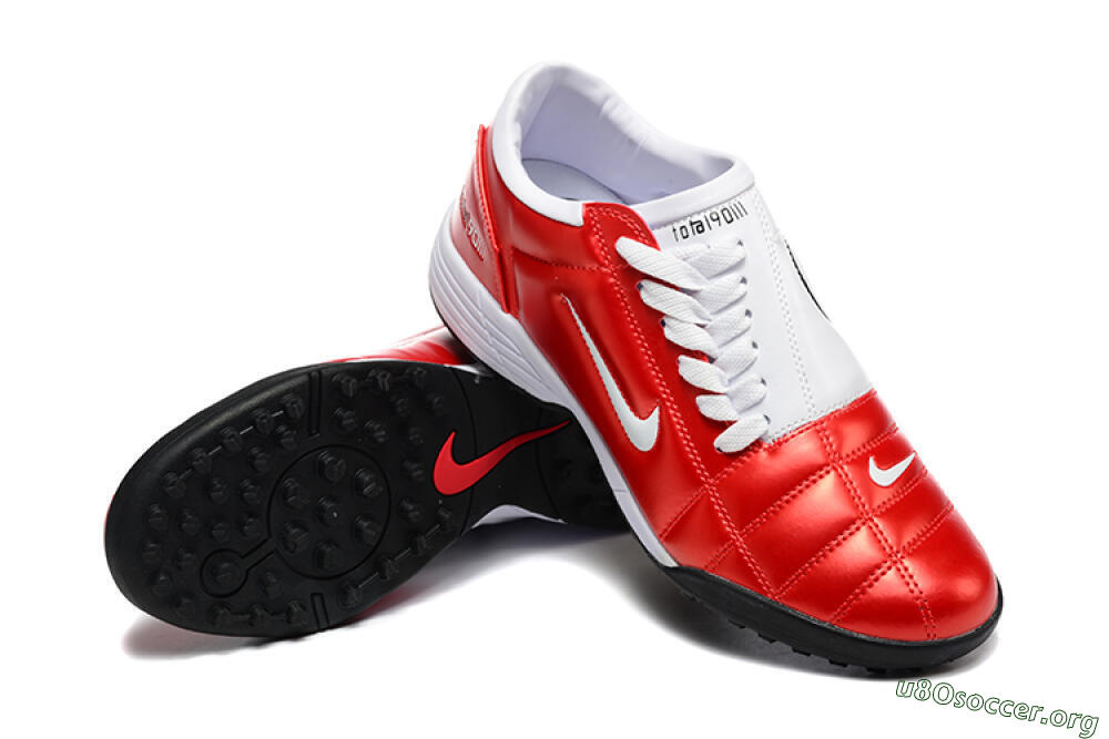 Nike Total 90 III TF Football Shoes - Red/White/Black 4