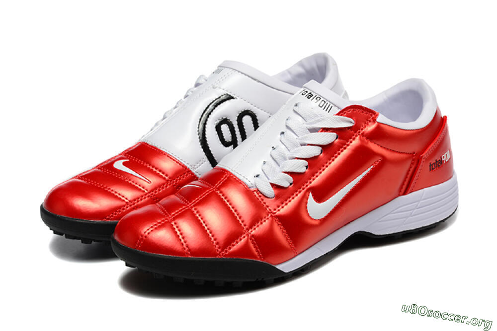 Nike Total 90 III TF Football Shoes - Red/White/Black 5