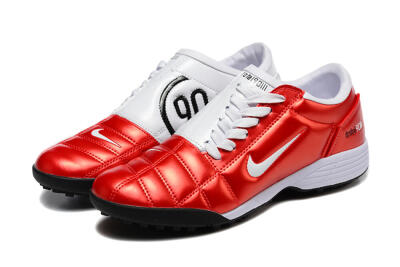 Nike Total 90 III TF Football Shoes - Red/White/Black