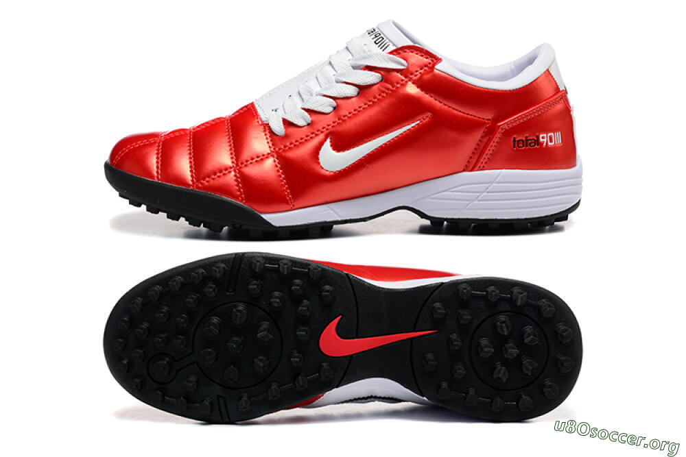 Nike Total 90 III TF Football Shoes - Red/White/Black 1