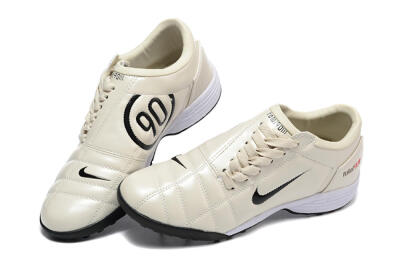 Nike Total 90 III TF Football Shoes - Beige/Black/White