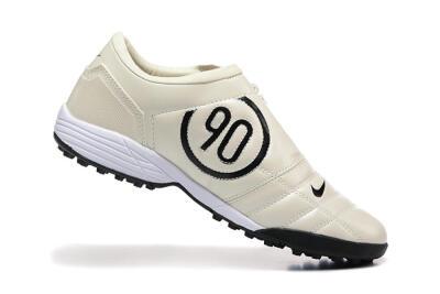 Nike Total 90 III TF Football Shoes - Beige/Black/White