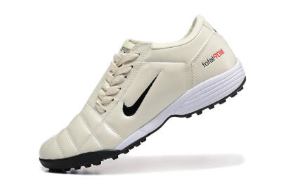 Nike Total 90 III TF Football Shoes - Beige/Black/White