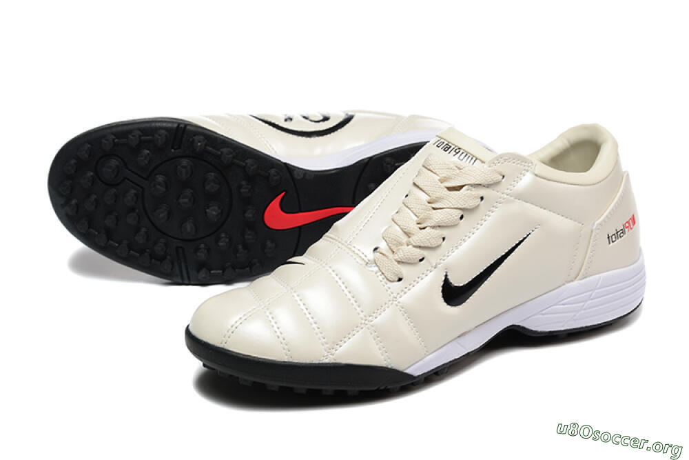Nike Total 90 III TF Football Shoes - Beige/Black/White 0