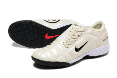 Nike Total 90 III TF Football Shoes - Beige/Black/White