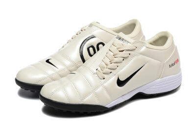 Nike Total 90 III TF Football Shoes - Beige/Black/White