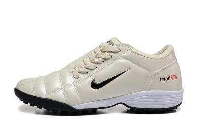 Nike Total 90 III TF Football Shoes - Beige/Black/White