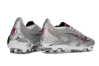 Adidas Predator 25 Elite FG Football Boots - Silver/Pink/Red