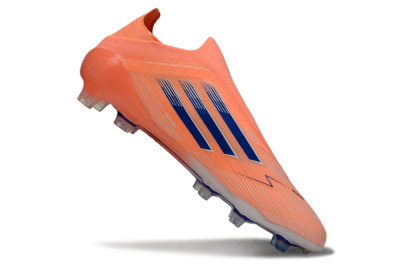Adidas F50 Elite Laceless FG Football Boots - Orange/Blue/White