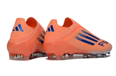 Adidas F50 Elite Laceless FG Football Boots - Orange/Blue/White