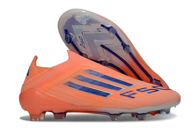 Adidas F50 Elite Laceless FG Football Boots - Orange/Blue/White