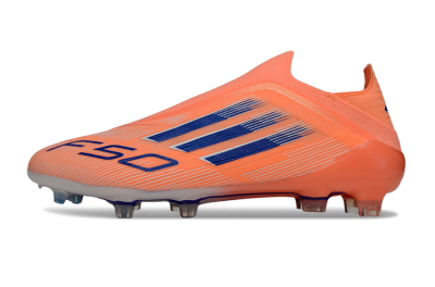 Adidas F50 Elite Laceless FG Football Boots - Orange/Blue/White