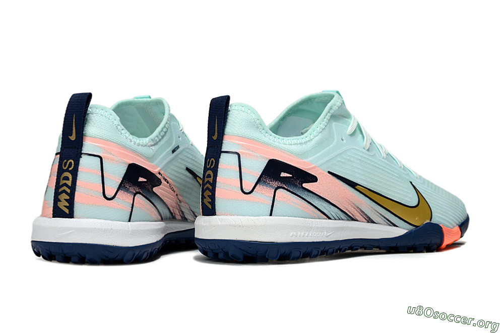 Nike Air Zoom Mercurial Vapor 16 Pro TF Football Shoes - Jade/Gold/Pink 6