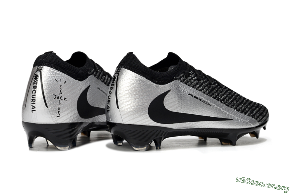 Nike Air Zoom Mercurial Vapor 16 Elite FG Football Boots - Black/Silver 6