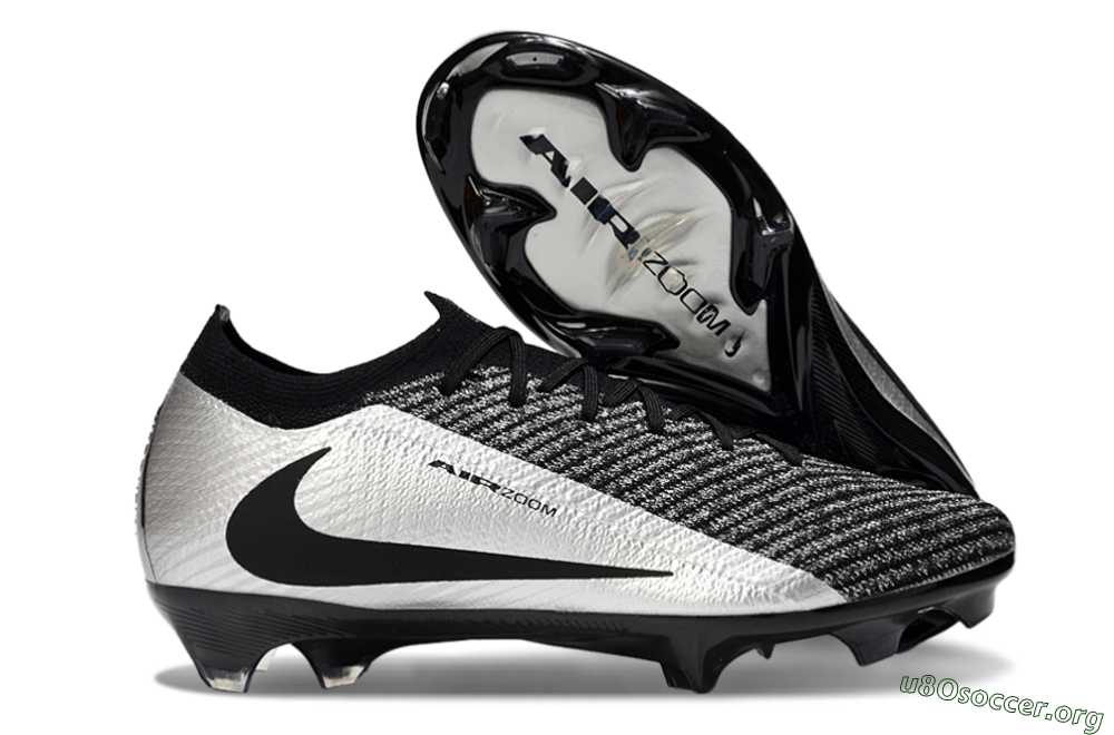 Nike Air Zoom Mercurial Vapor 16 Elite FG Football Boots - Black/Silver 2