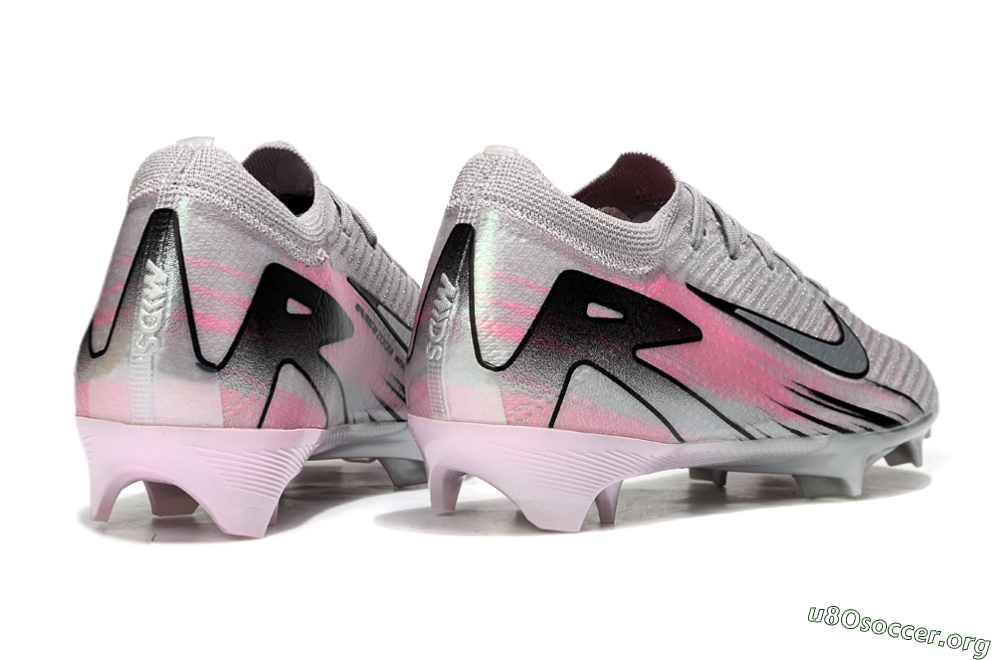 Nike Air Zoom Mercurial Vapor 16 Elite FG Football Boots - Silver/Pink/Black 6