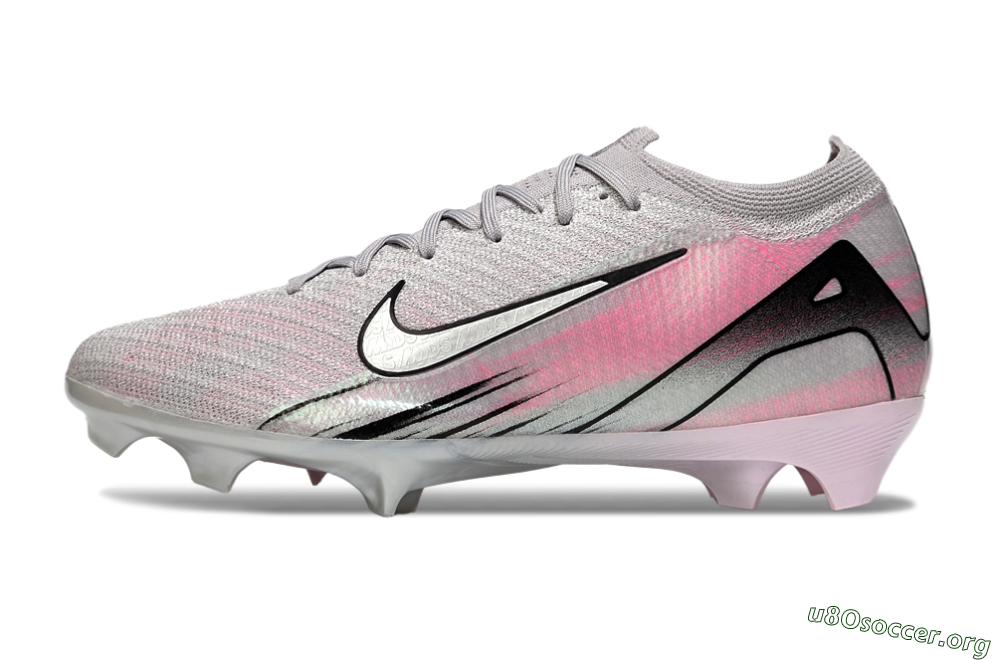 Nike Air Zoom Mercurial Vapor 16 Elite FG Football Boots - Silver/Pink/Black 3