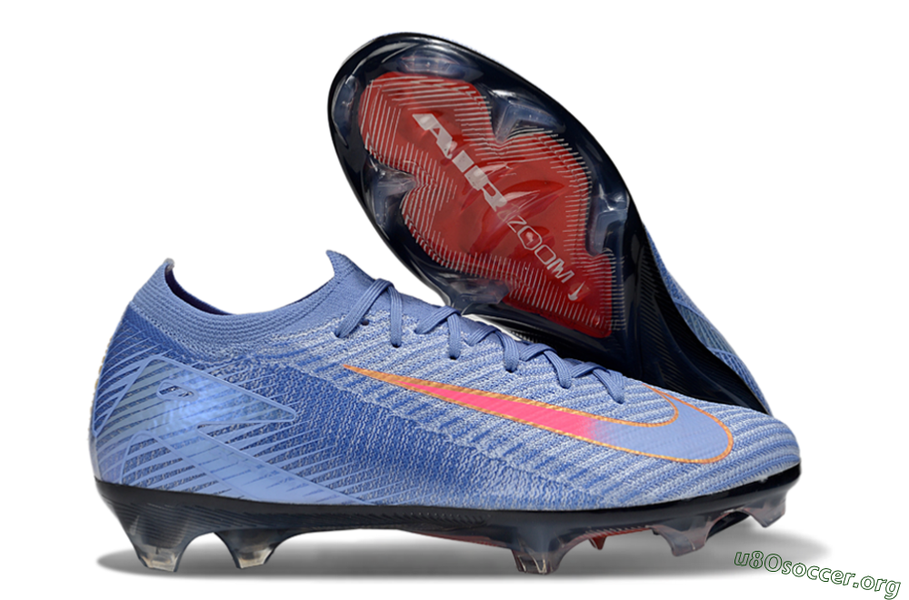 Nike Air Zoom Mercurial Vapor 16 Elite FG Football Boots - Blue/Pink/Gold 2