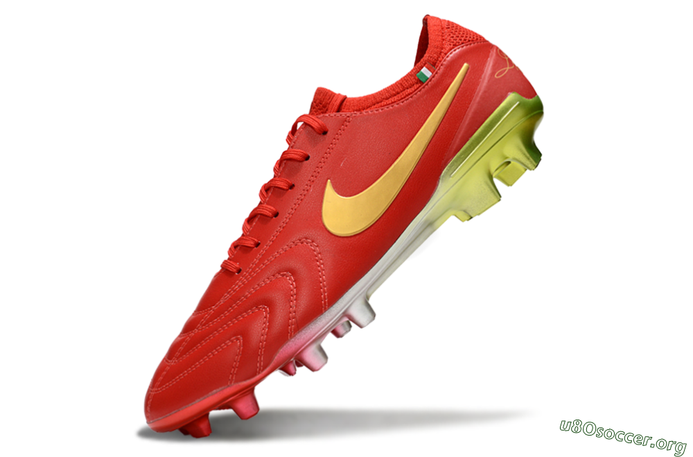 Nike Tiempo Legend 10 Elite FG Football Boots - Red/Gold/Yellow 5